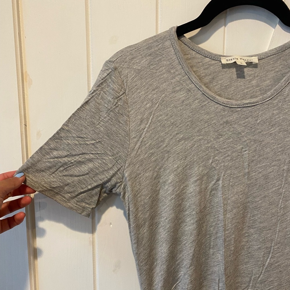 NWOT Gray Fitted Midi Dress - Picture 4 of 4